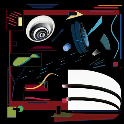 Guggenheim Rhythm - a Digital Art Artowrk by Roxana Gheorghe